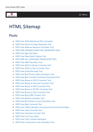 Free Online SEO Tools