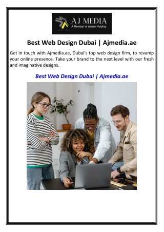 Best Web Design Dubai  Ajmedia.ae