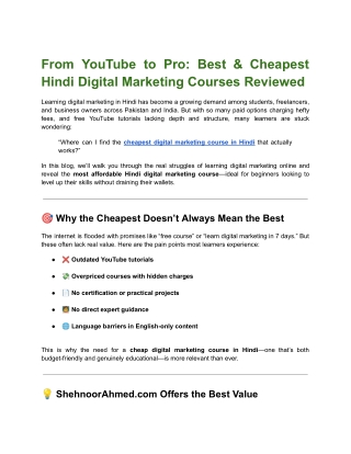 From YouTube to Pro_ Best & Cheapest Hindi Digital Marketing Courses Reviewed
