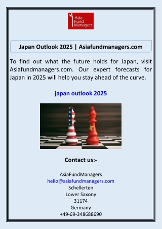 Japan Outlook 2025 Asiafundmanagers.com