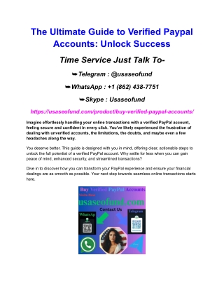 The Ultimate Guide to Verified Paypal Accounts_ Unlock Success