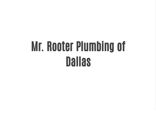 Mr. Rooter Plumbing of Dallas