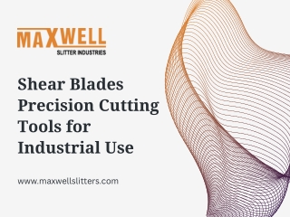 Shear Blades Precision Cutting Tools for Industrial Use