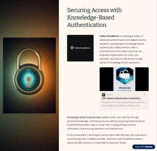 Trusted Knowledge-Based Authentication Provider
