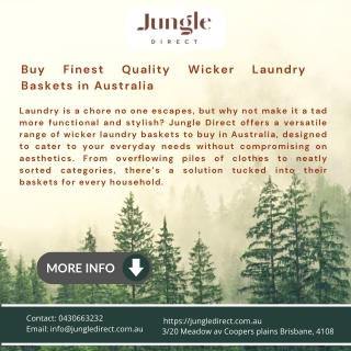 Buy Finest Quality Wicker Laundry Baskets in Australia