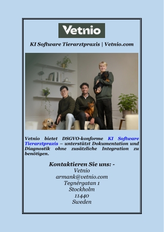 KI Software Tierarztpraxis | Vetnio.com