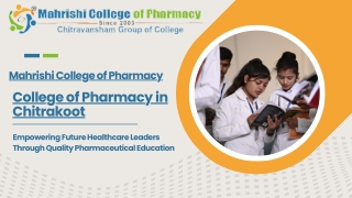 College of Pharmacy in Chitrakoot