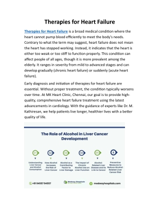 Therapies for Heart Failure