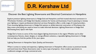 Electrical Contractors In Winchester