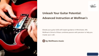 Advanced Guitar Instruction in Winchester MA by Pros