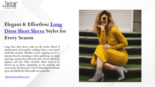 Top Picks for Long Dress Short Sleeve Outfits That Turn Heads