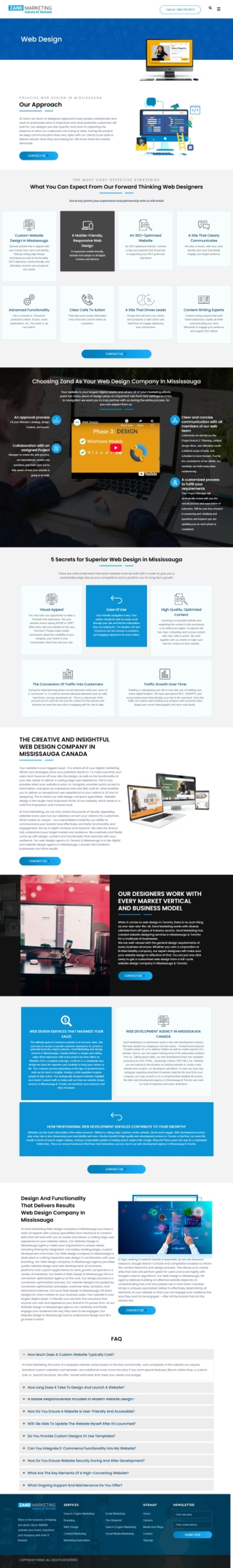 Web Design services for Businesses in Canada