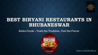 Best Biryani Restaurants in Bhubaneswar