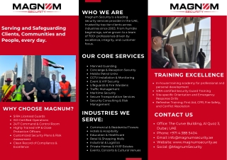 Best Security Service Companies in dubai