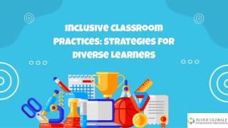 Inclusive Classroom Practices Strategies for Diverse Learners