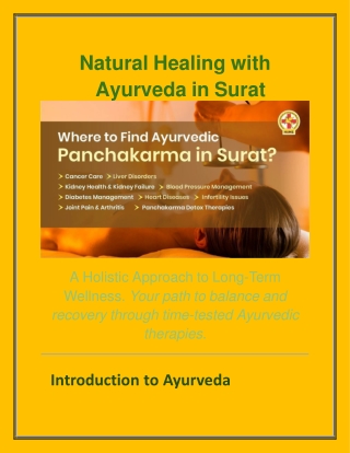 Natural Healing with Ayurveda in Surat