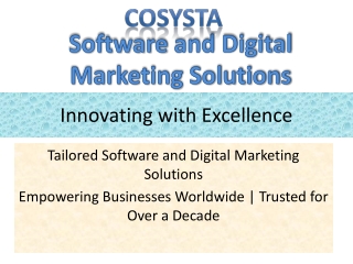 Cosysta Innovating_with_Excellence_Presentation (1)