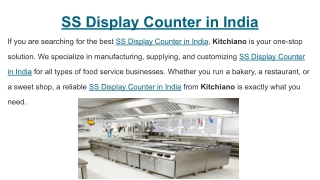 SS Display Counter in India