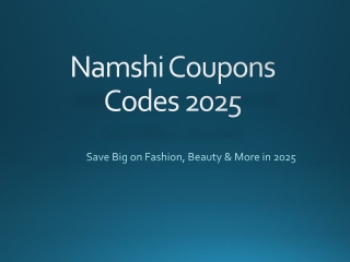 Namshi Coupons 2025
