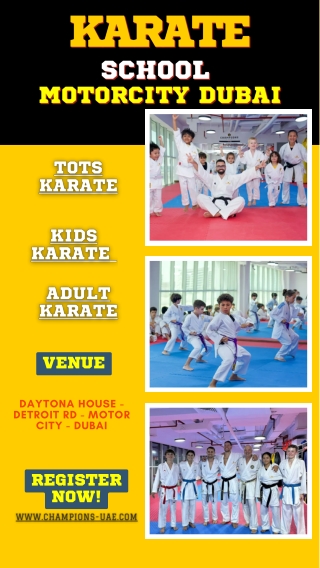 Karate School in  Motor City Dubai