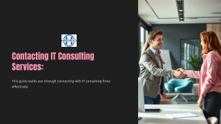 Contacting IT Consulting Services for business growth
