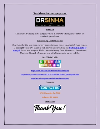Best Nosejob Doctor Atlanta