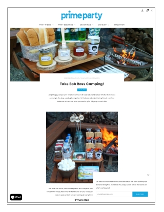 Take Bob Camping Fun Party Ideas for an Outdoor Adventure Theme