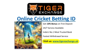Create Your Online Cricket Betting ID Today – 10% Bonus!