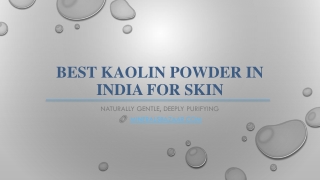 best kaolin powder in india for skin