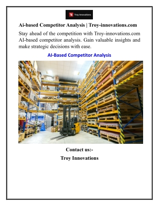 Ai-based Competitor Analysis  Troy-innovations.com
