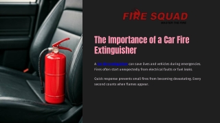 Mandatory Safety Equipment: Why All Vehicles Should Have a Fire Extinguisher