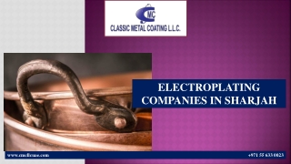 ELECTROPLATING COMPANIES IN SHARJAH