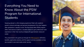 PSW Program International Students