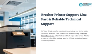 Reliable Brother Printer Support Line for Fast Solutions