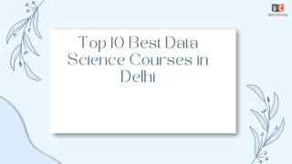 Top 10 Best Data Science Courses in Delhi