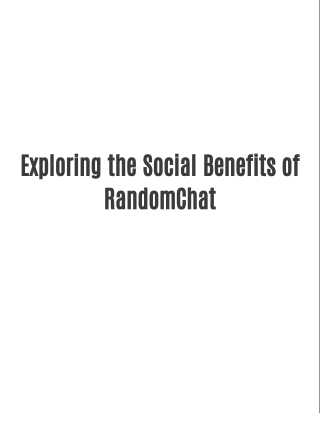 The Power of Random Conversations in a Digital Age