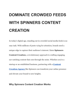 content creation agency