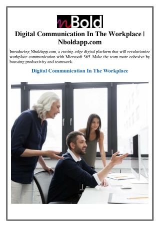 Digital Communication In The Workplace | Nboldapp.com