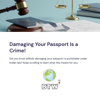 Damaging Your Passport Can Land You in Jail – Know the Legal Consequences