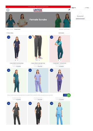 Buy Comfortable, Reliable, Scrubs for Women in Healthcare | Only at Lintex