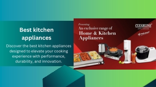 Best kitchen appliances