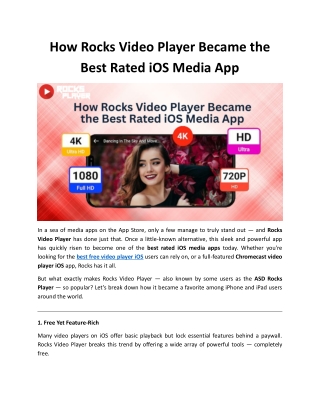 How Rocks Video Player Became the Best Rated iOS Media App
