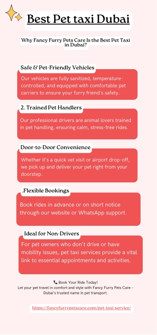 Best Pet taxi Dubai