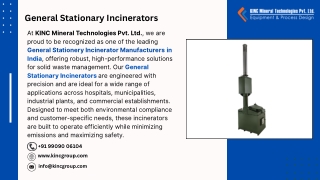 General Stationary Incinerators
