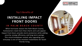 Top 5 Benefits of Installing Impact Front Doors in Palm Beach County
