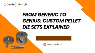 From Generic to Genius Custom Pellet Die Sets Explained