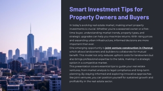 Smart Investment Tips for Property Owners and Buyers