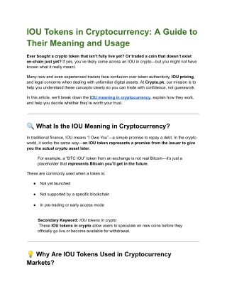 IOU Tokens in Cryptocurrency_ A Guide to Their Meaning and Usage