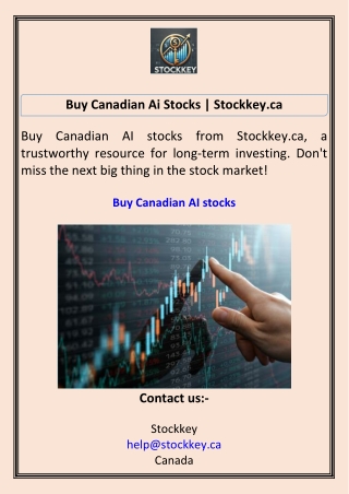 Buy Canadian Ai Stocks Stockkey.ca
