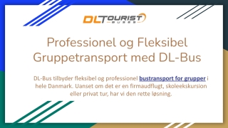 Professionel og Fleksibel Gruppetransport med DL-Bus